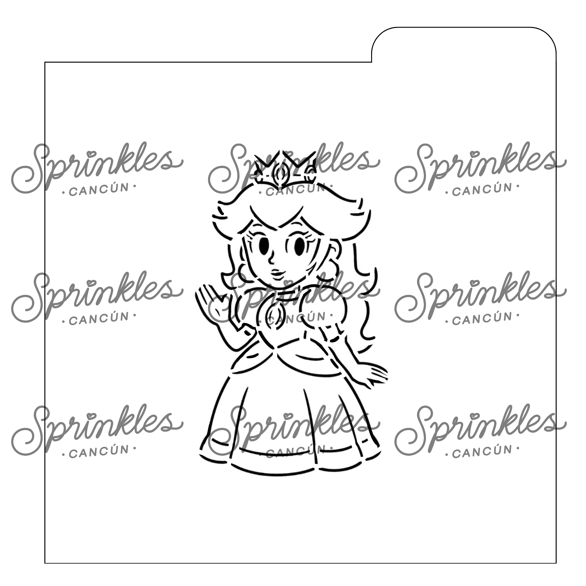 Stencil Princesa Peach