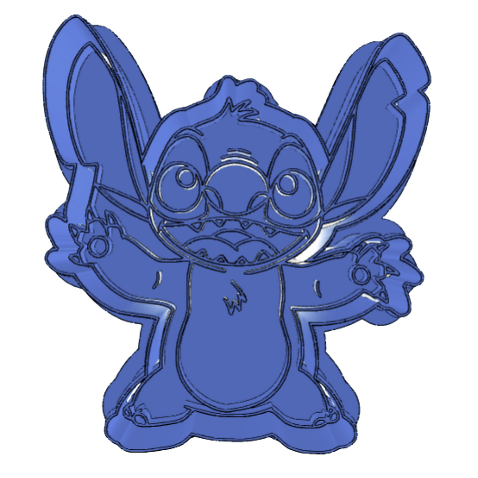 Cortador con Sello Stich Azul