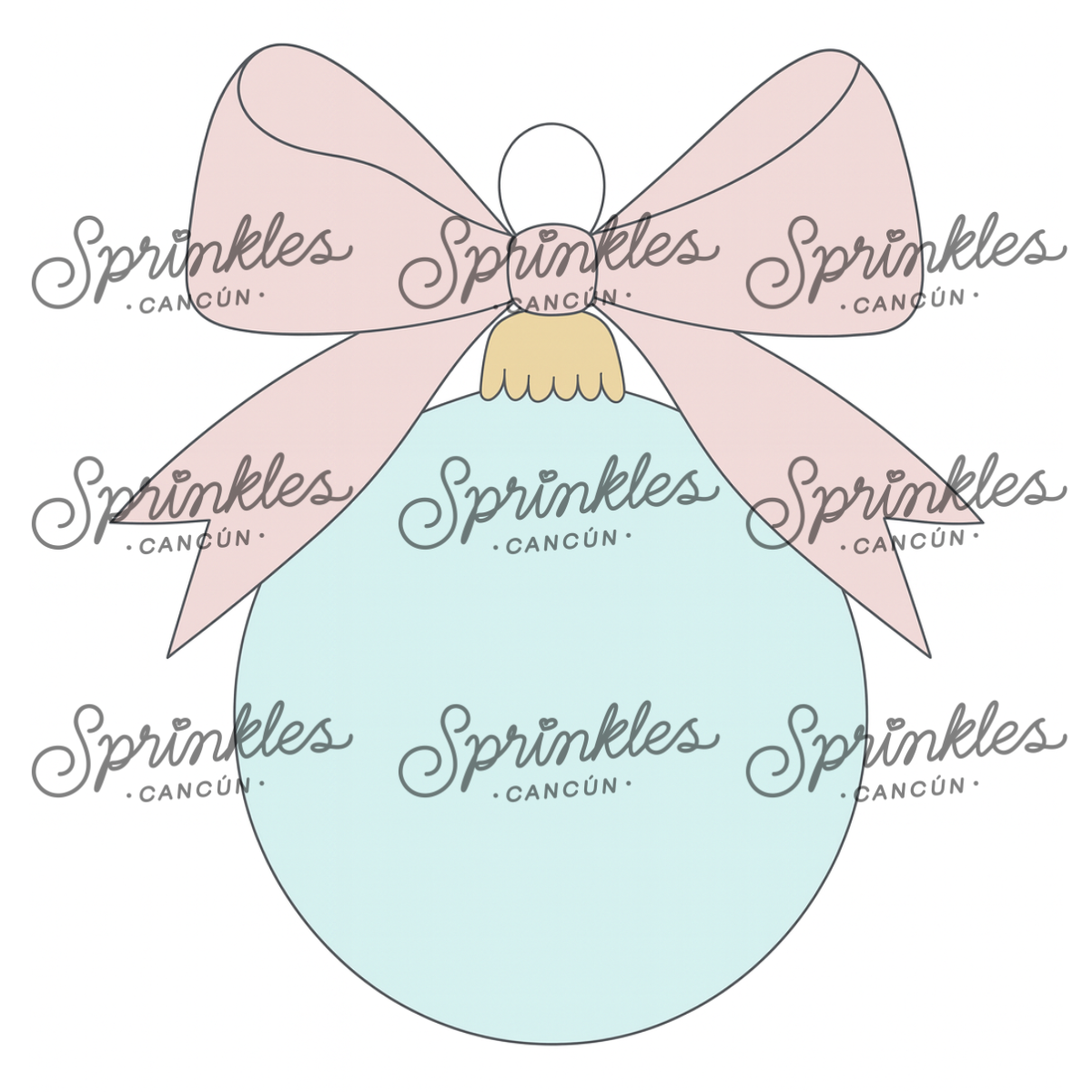 Cortador Esfera Moño Rosa