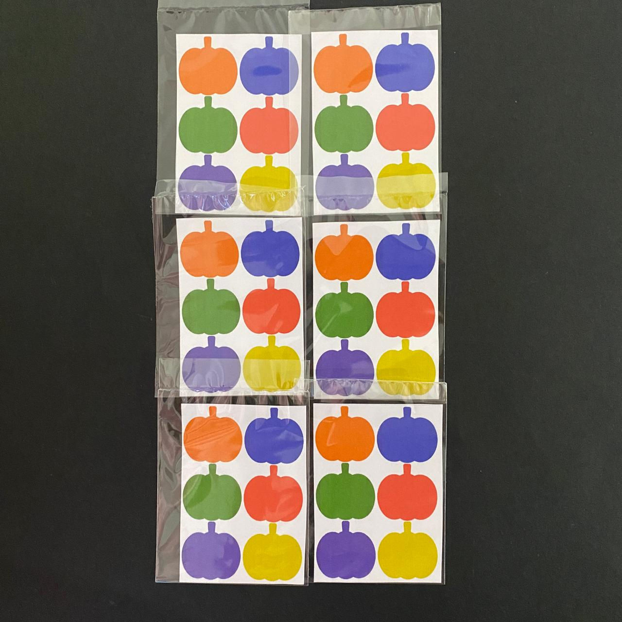 Paleta de Pintura Para Galleta PYO 6 Colores Calabazas Halloween