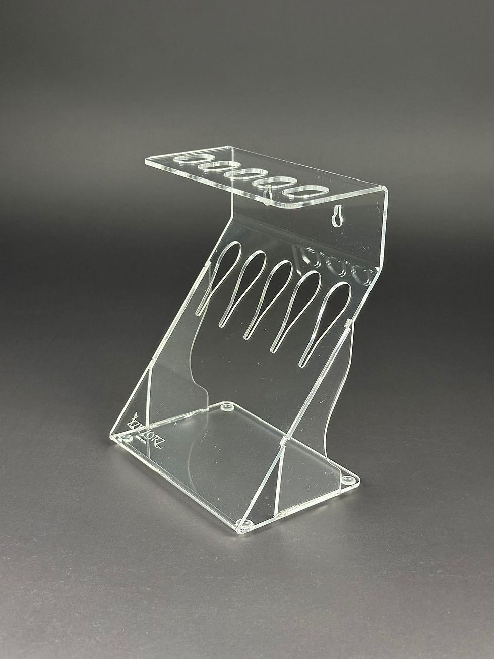 Thumbnail: SCISSORS & SHEARS HOLDER 5 WALL OR TABLE CLEAR