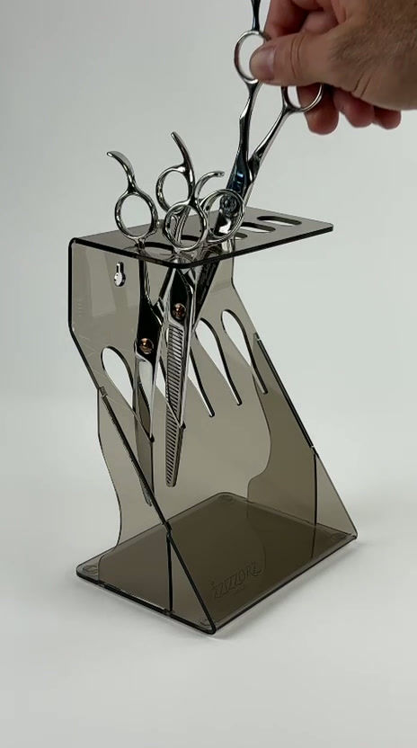 Thumbnail: Scissors Shears Holder Organizer 5 Bronze for Wall or Table top