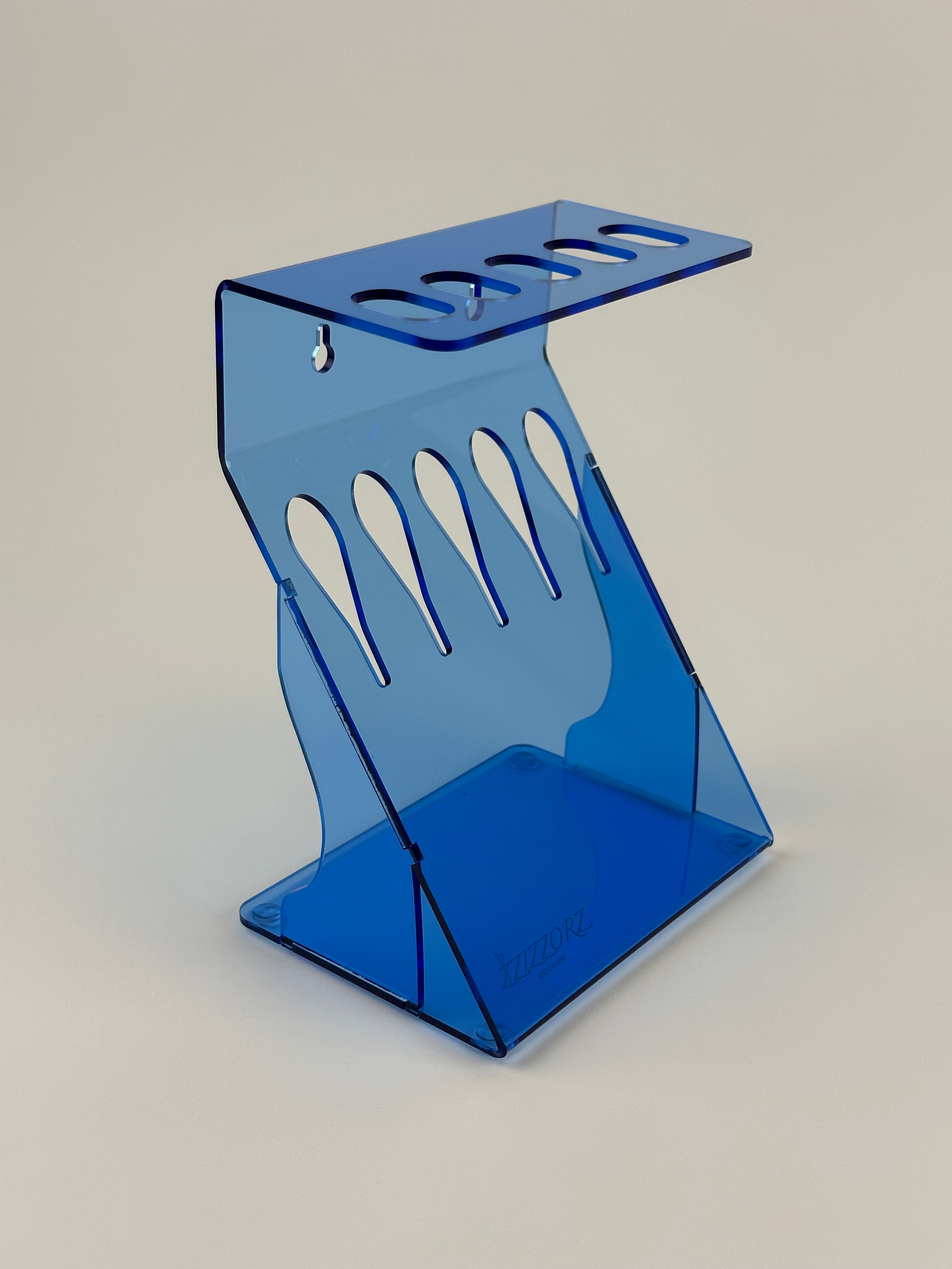 Scissors Shears Holder Organizer 5 Blue for Wall or Table top