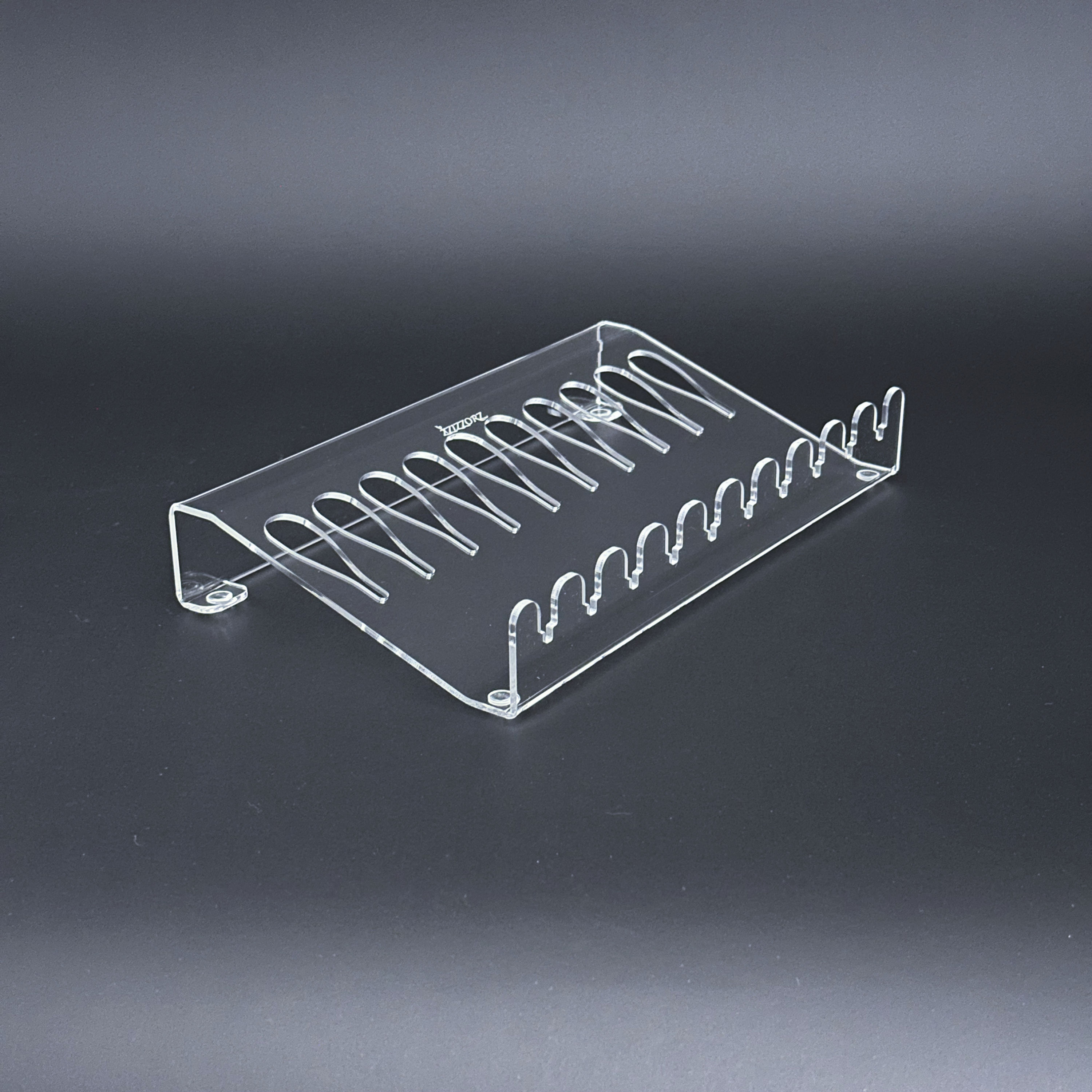 SCISSORS HOLDER 10 DRAWER OR TABLE CLEAR