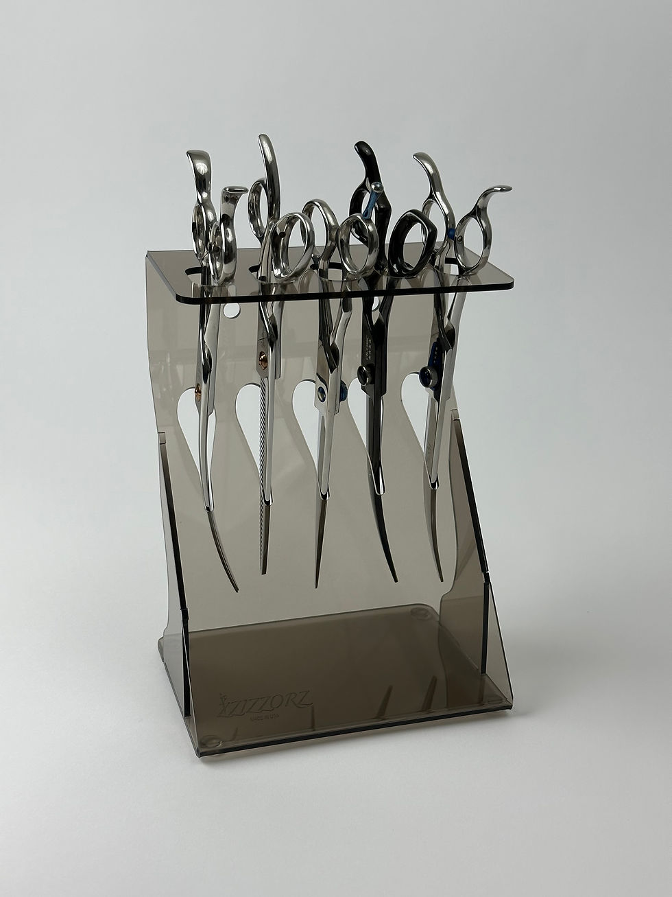 Thumbnail: Scissors Shears Holder Organizer 5 Bronze for Wall or Table top