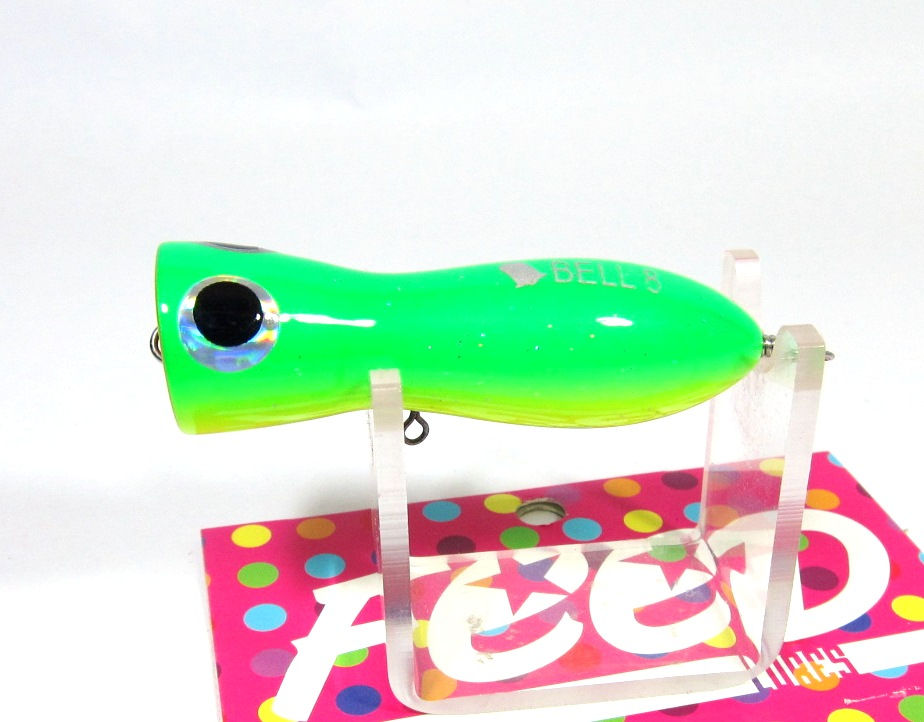 Feed Lures Bell 5 Hand Made Wood Popper Floating Lure 5 grams 22 (5022)
