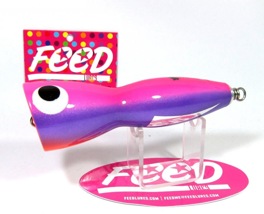 Feed Lures Bell 120 Hand Made Wood Popper Floating Lure 120 grams 59 (8059)