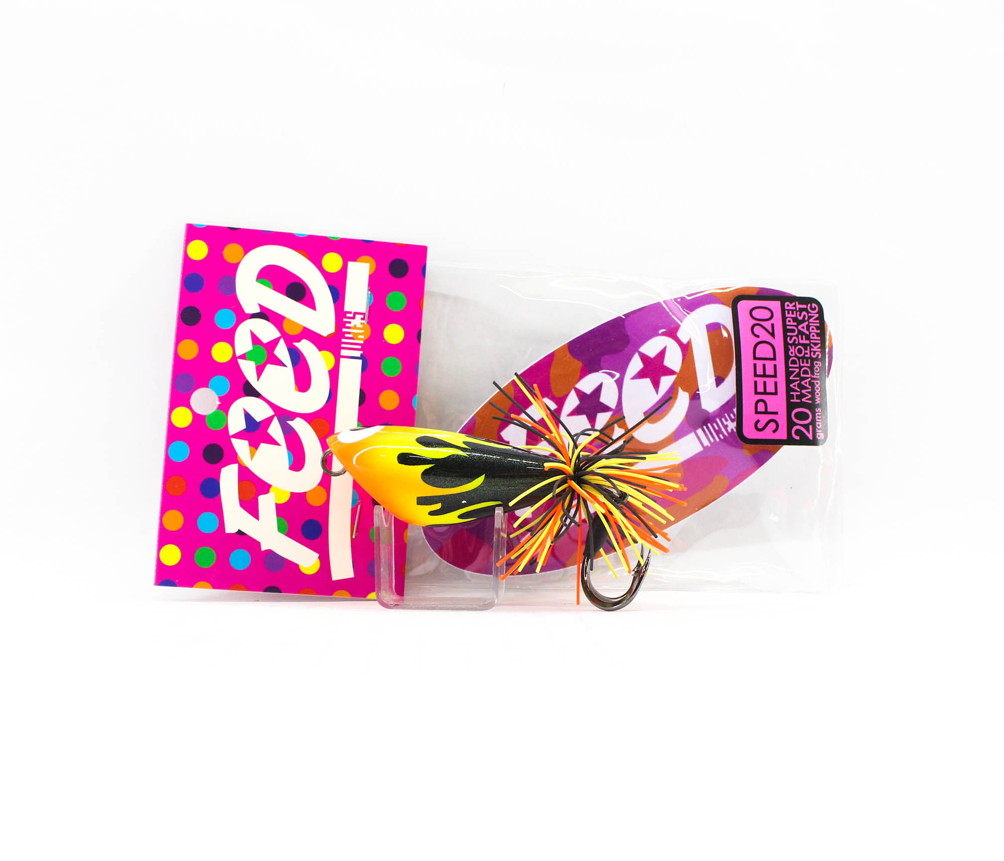 Feed Lures Speed 20 Hand Made Wood Frog Floating Lure 20 grams 4 (7004)