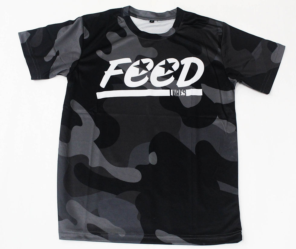 Thumbnail: Feed T-Shirt Dry Fit Short Sleeve Size S Dark Grey Camo (2154)