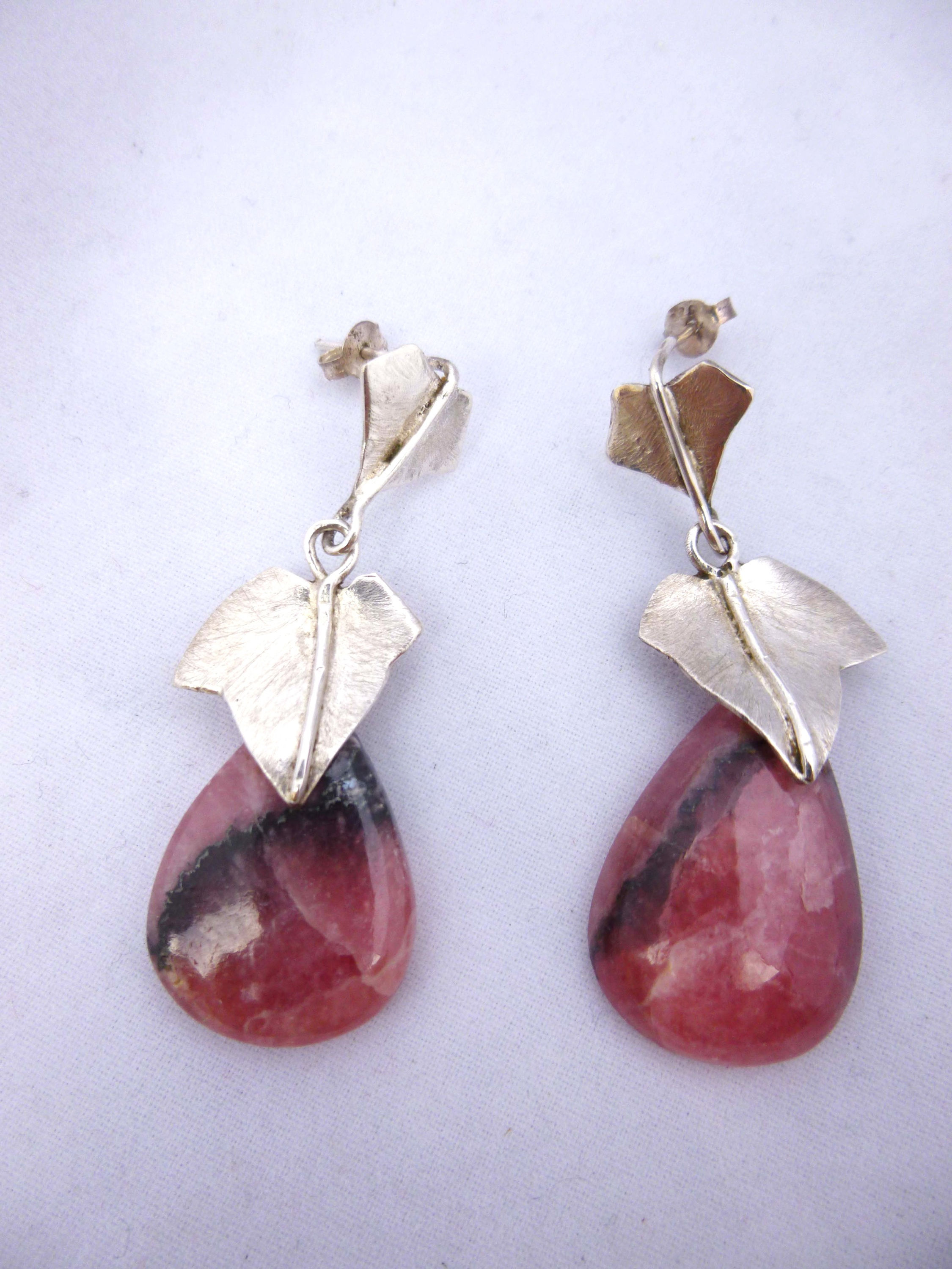 Boucles d'oreilles Christa- rhodochrosite
