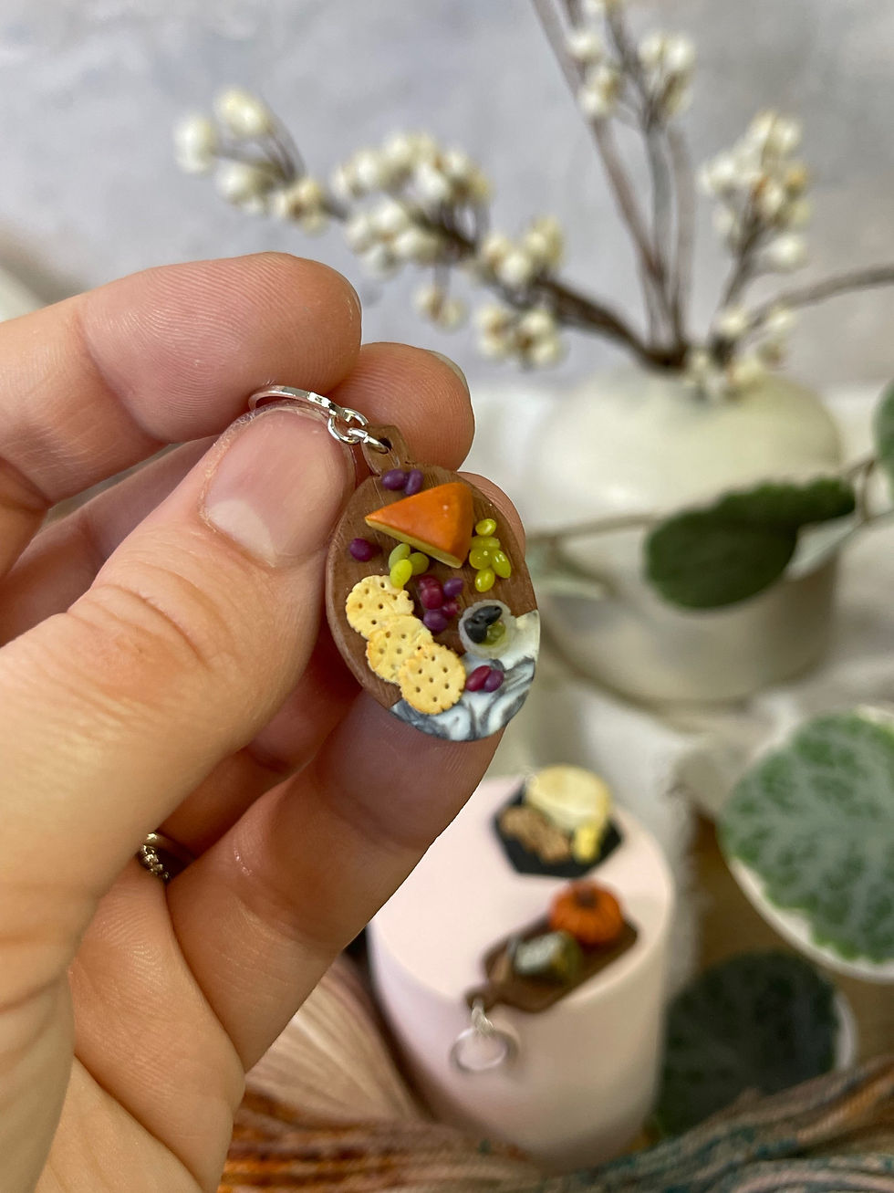 Thumbnail: Cheese Board Stitch Marker - Set of 3