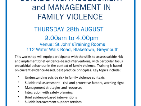 Workshop for Professionals in the Family Violence field