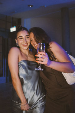 Wedding guest dancing during evening celebrations at The Pumping House