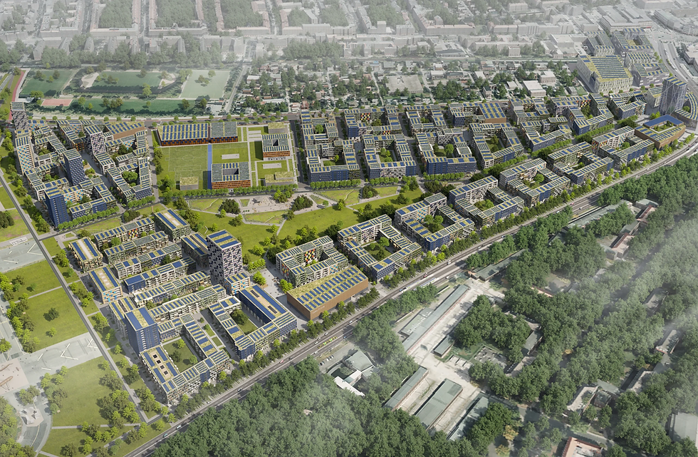 Das Konzept für das zukünftige Schumacher Quartier in Berlin-Tegel.
