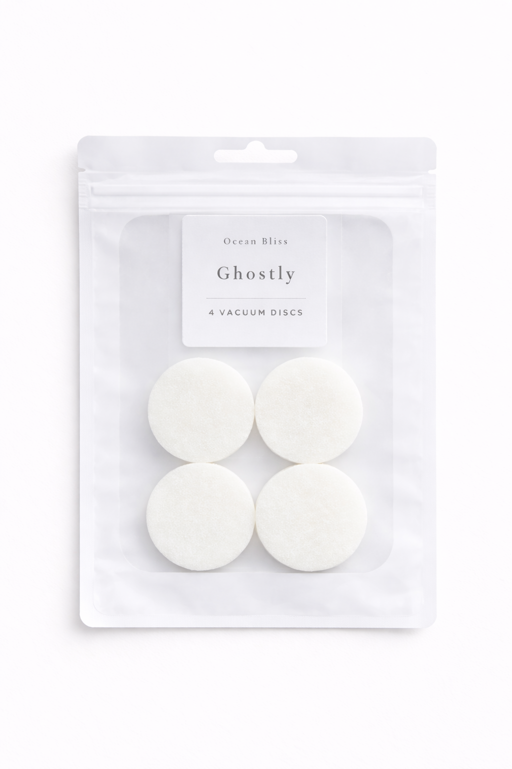 4 Ghostly vacuum discs in clear packaging