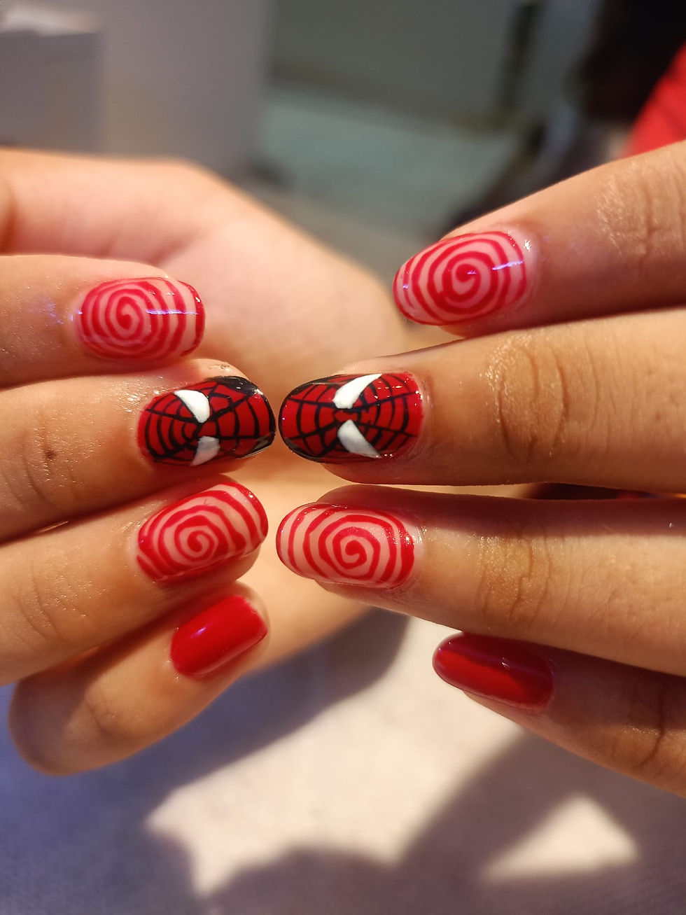 Gel polish with Nail art