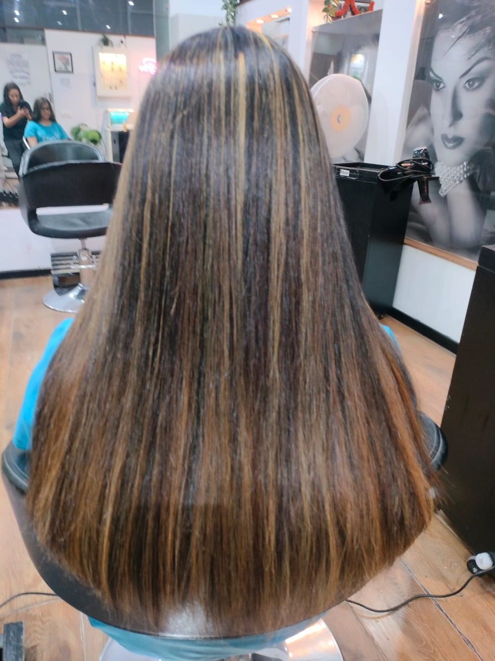 After Hair highlights