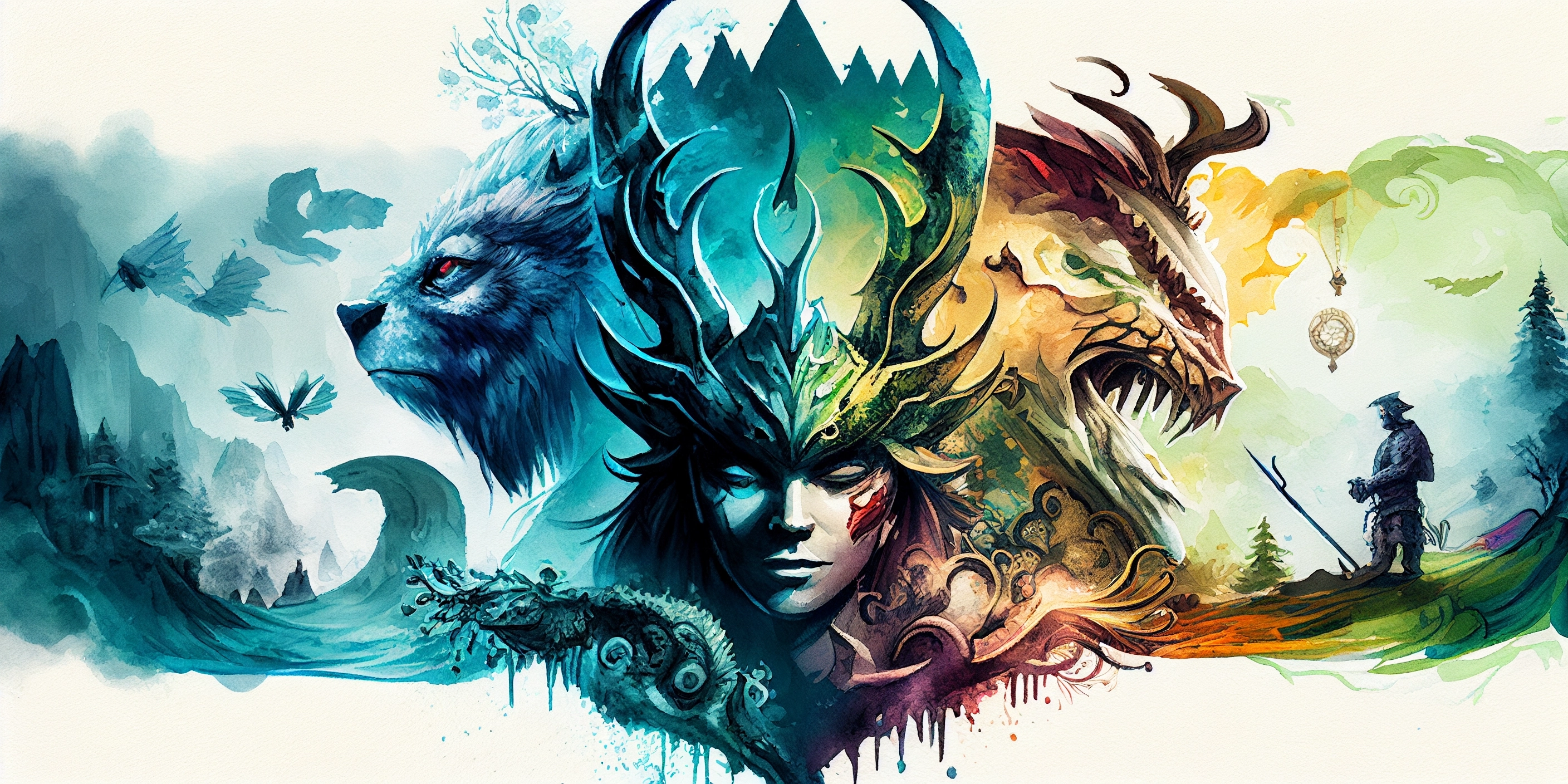 Ai-Image-lions-futurristic-watercolor.webp