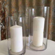 cyclinder vases for candles or blooms