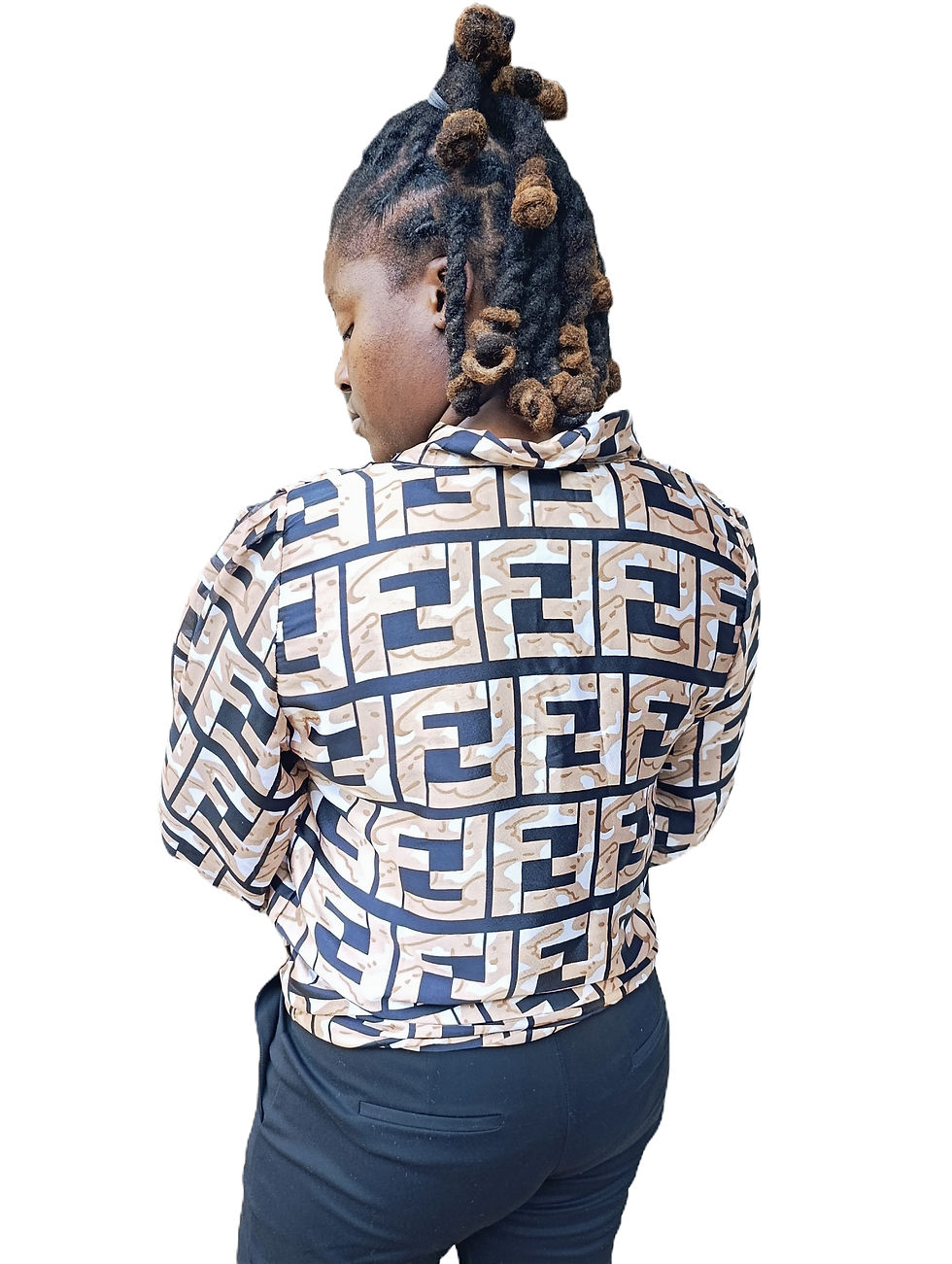 Thumbnail: Monogram Muse Tie-Neck Blouse – Sophisticated Structure and Effortless Elegance