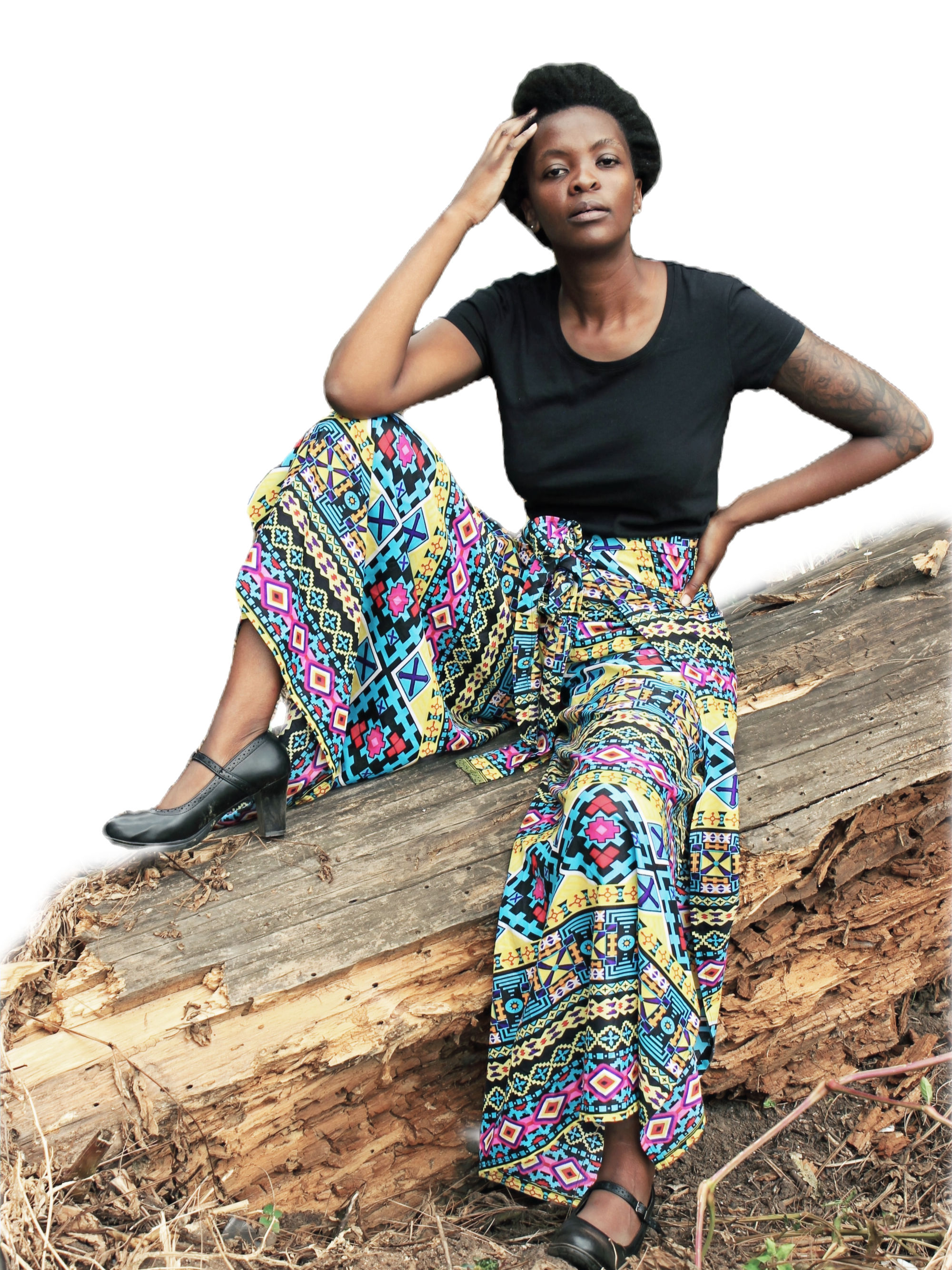 Kaleidoscopic Horizon Wide-Leg Jumpsuit – Effortless Vibrancy and Flow