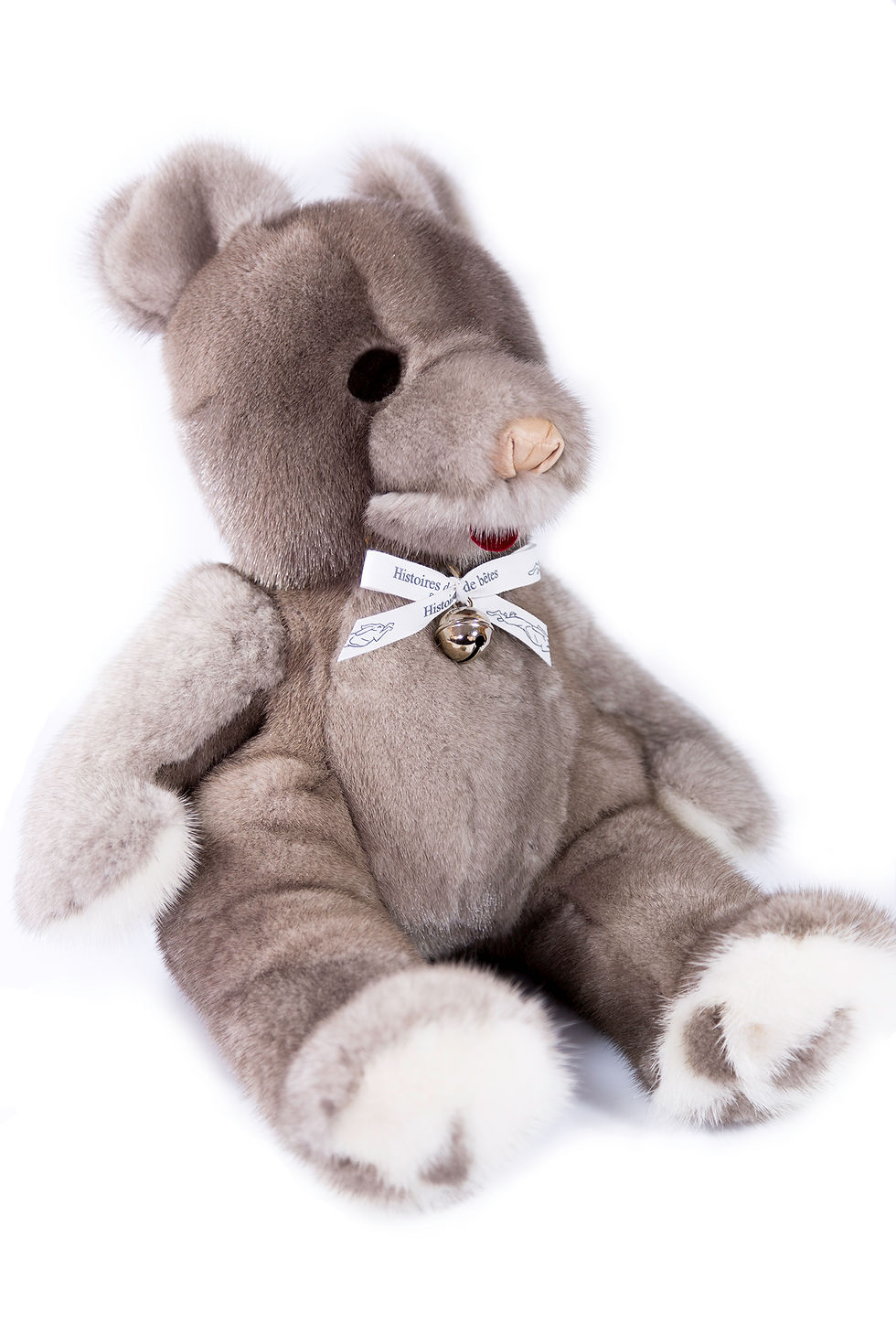BABY TEDDY VISON - gris & blanc