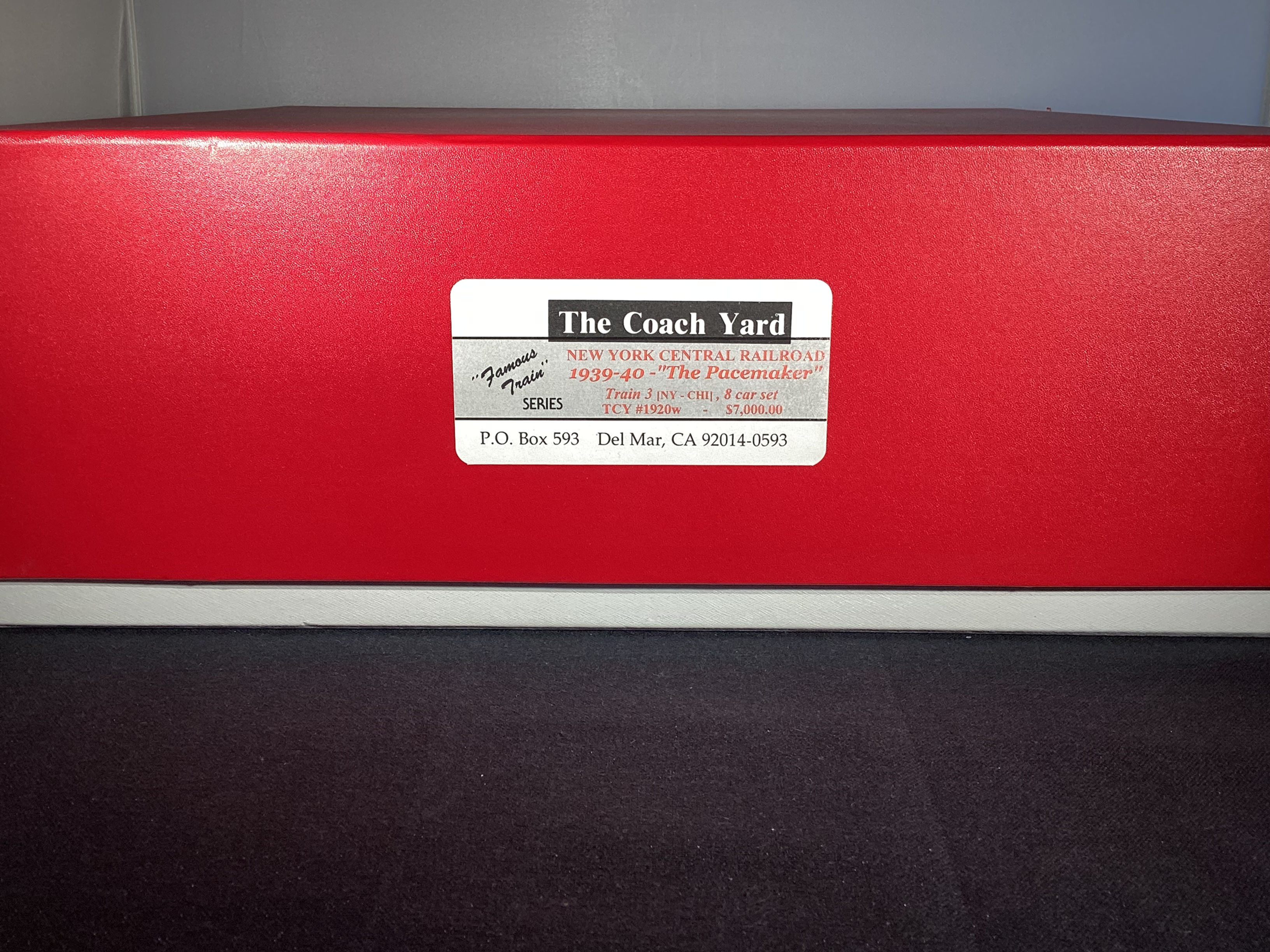 TCY NEW YORK CENTRAL RAILROAD 1939-40 "THE PACEMAKER" TCY 1920W HO SCALE