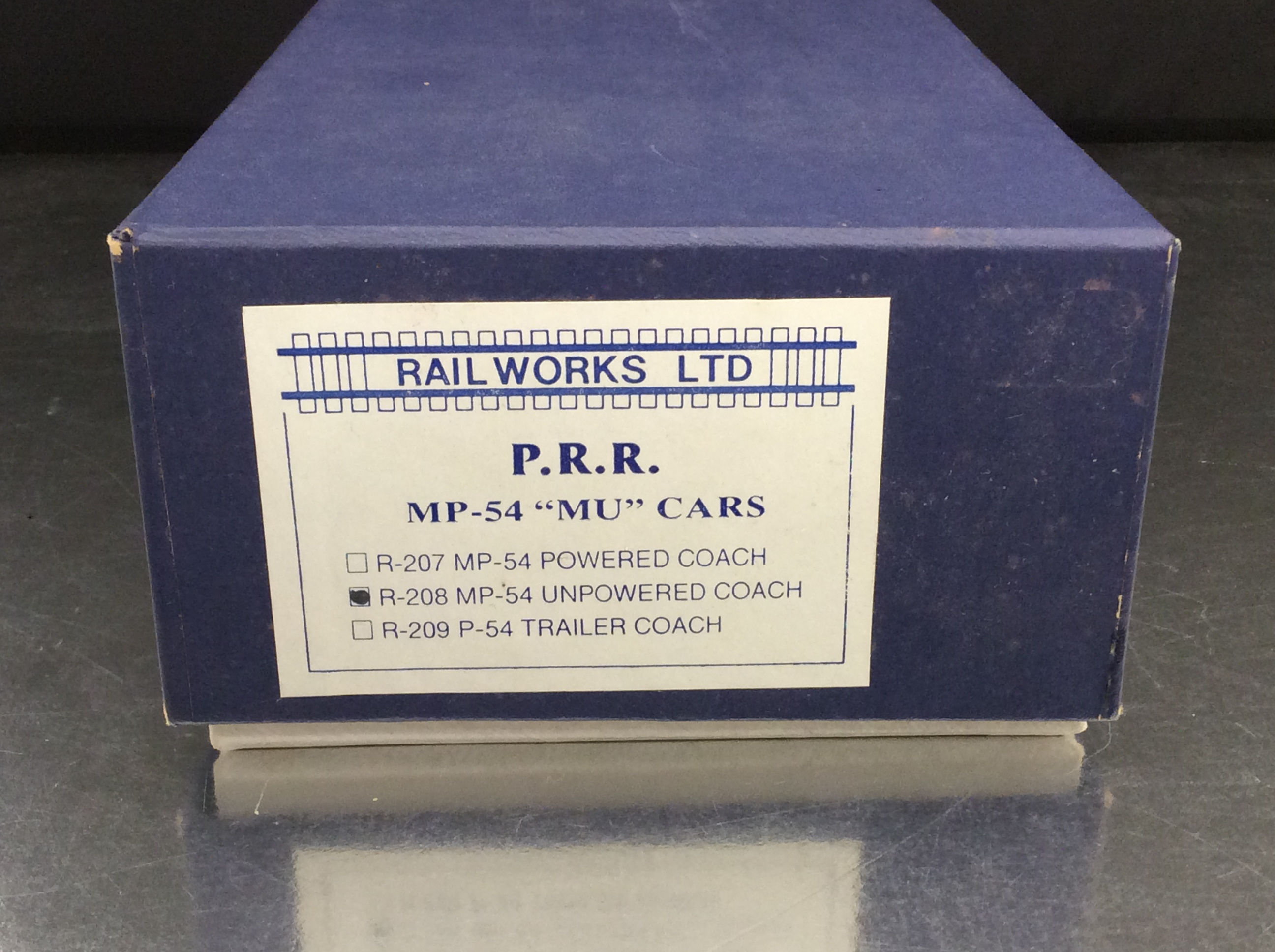 RAILWORKS PENNSYLVANIA MP54 MU CAR COACH #452 PRO PAINTED/ FACTORY BRAND NEW