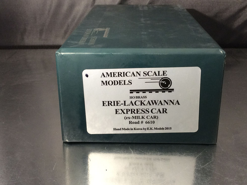 ASM ERIE LACAWANA EXPRESS CAR  EX-MILK CAR FACTORY PAINTED BRAND NEW