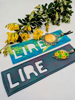 Marque-pages effet cuir