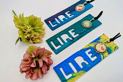 Marque-pages effet cuir