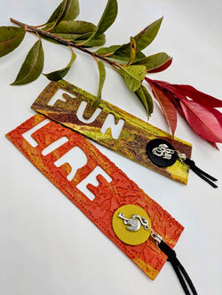 Marque-pages effet cuir