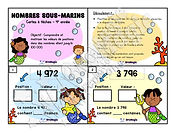Cartes à tâches - Nombres sous-marins - Valeur de position