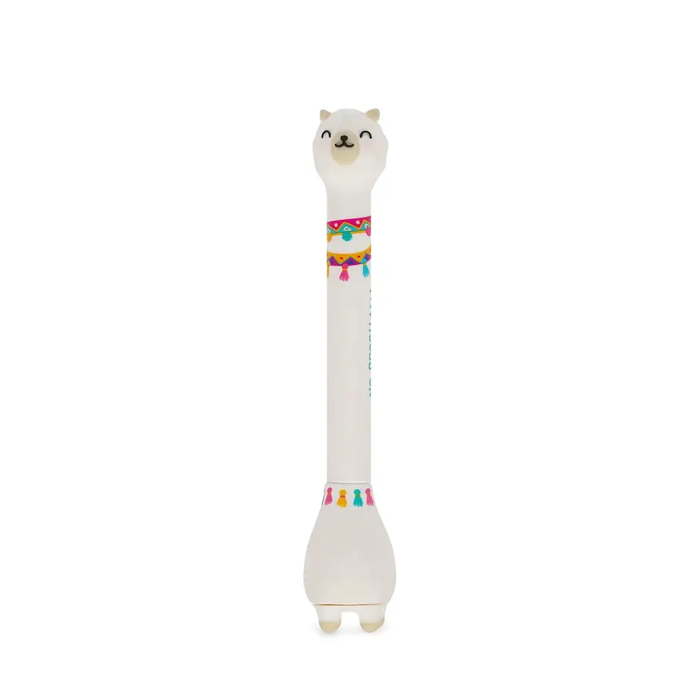 Thumbnail: Llama Ballpoint Pen With Base - Stand-Ink Ovation