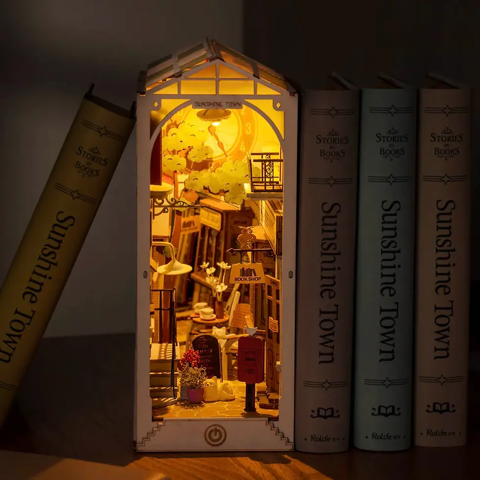 Thumbnail: Rolife Book Nook Shelf Insert - Sunshine Town