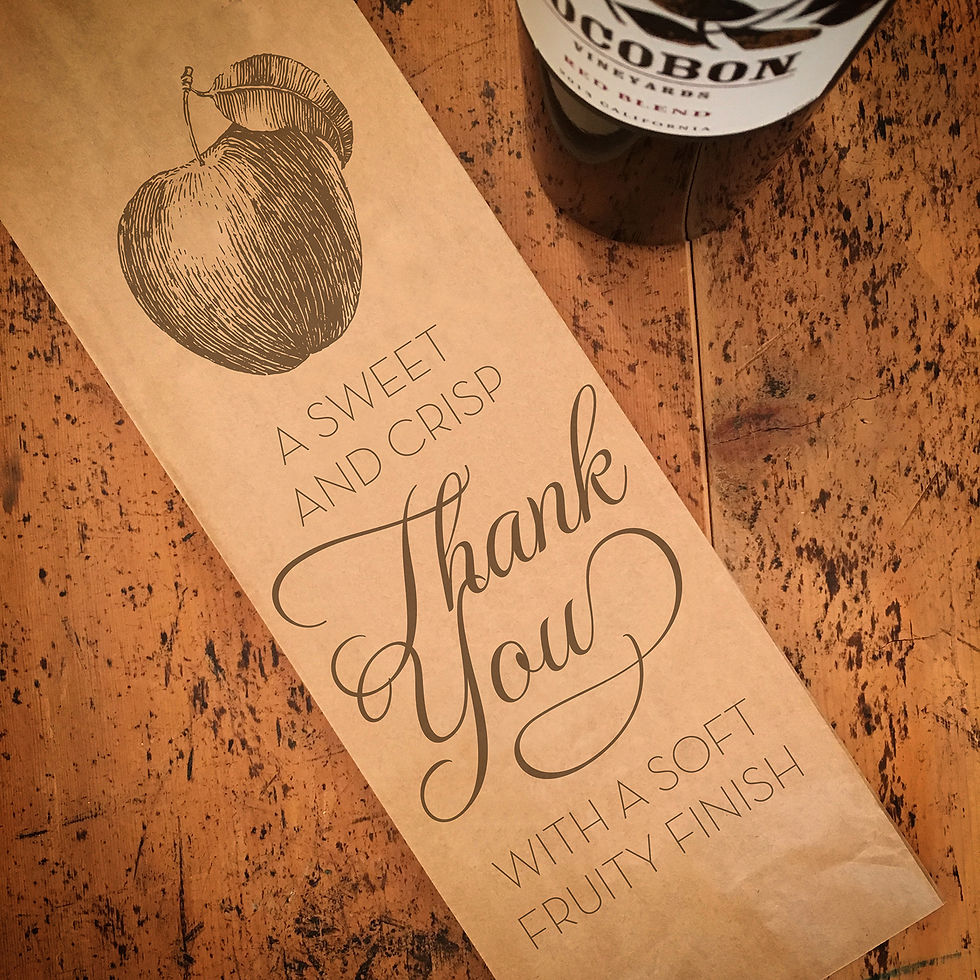 White Wine Thank You, Wine Bag