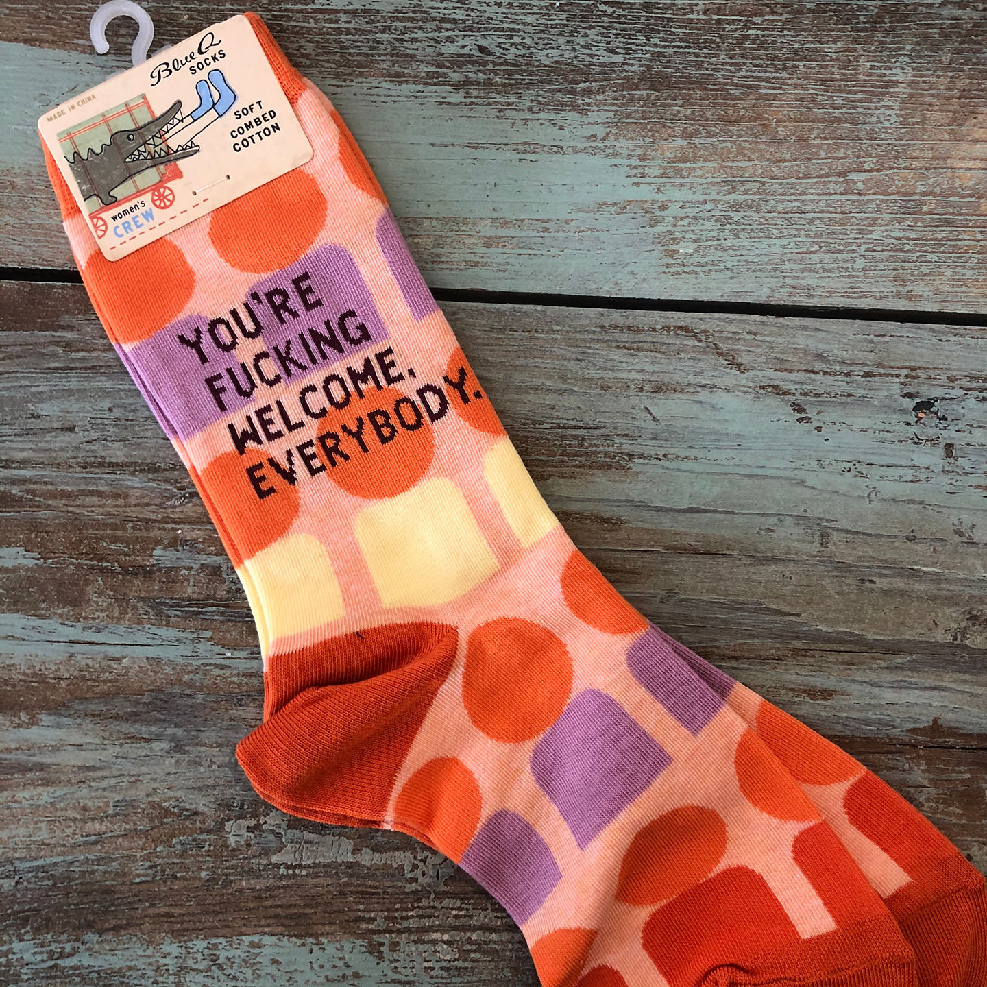 You're Fucking Welcome Women's Crew Socks