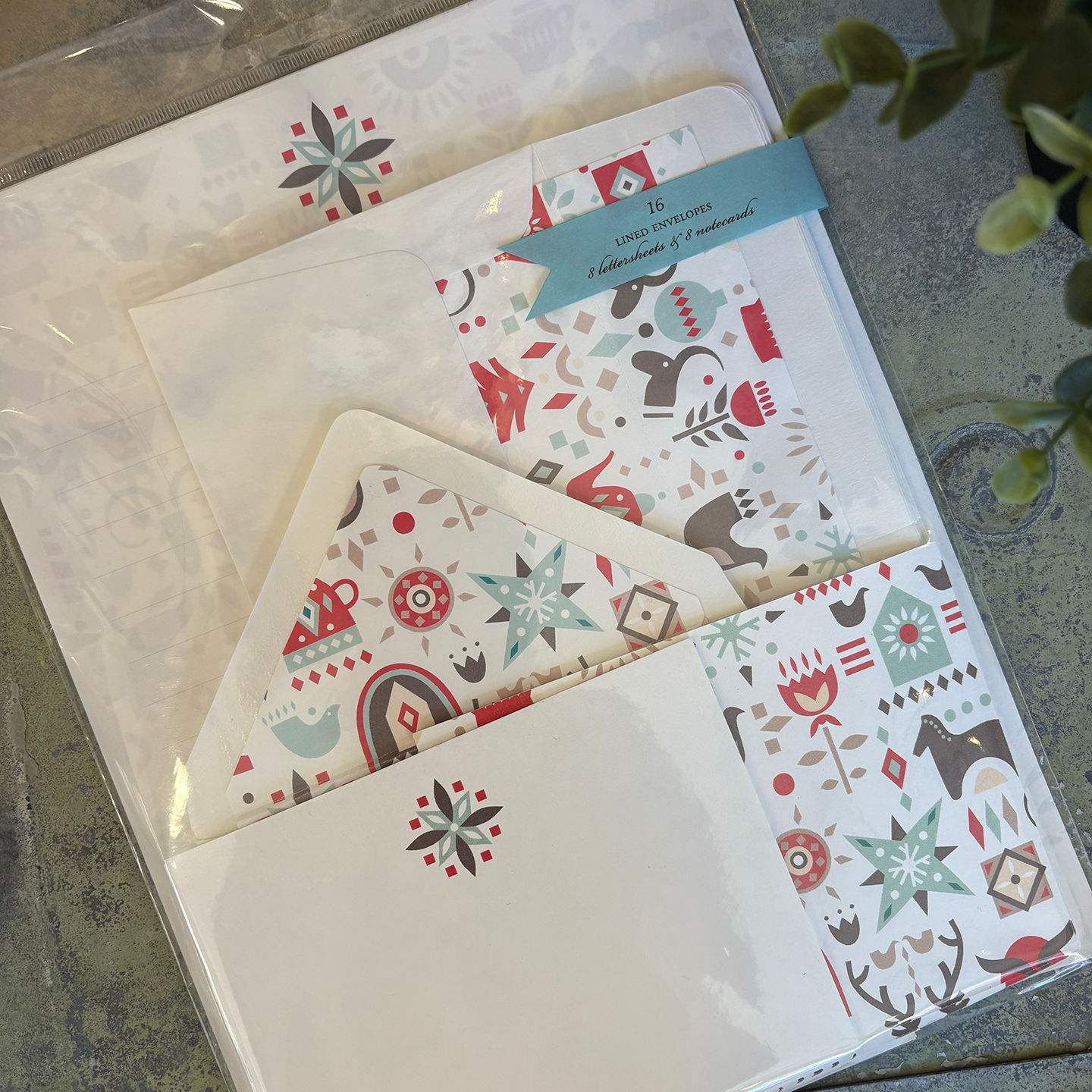 Winter Folk Tile Stationery Kit