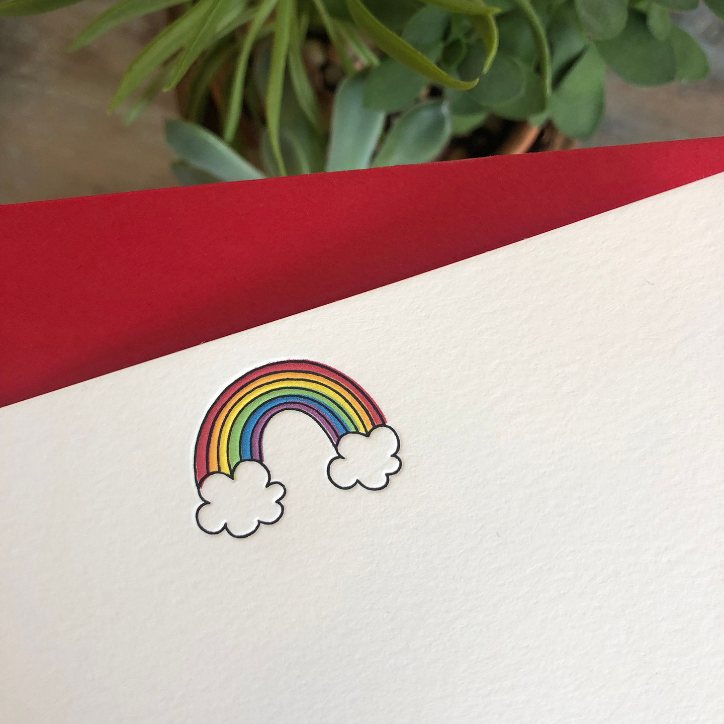 Rainbow Notecard
