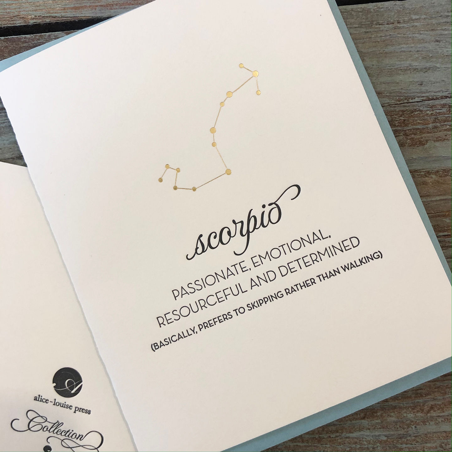 Scorpio Zodiac Card (Oct 23 - Nov 21)