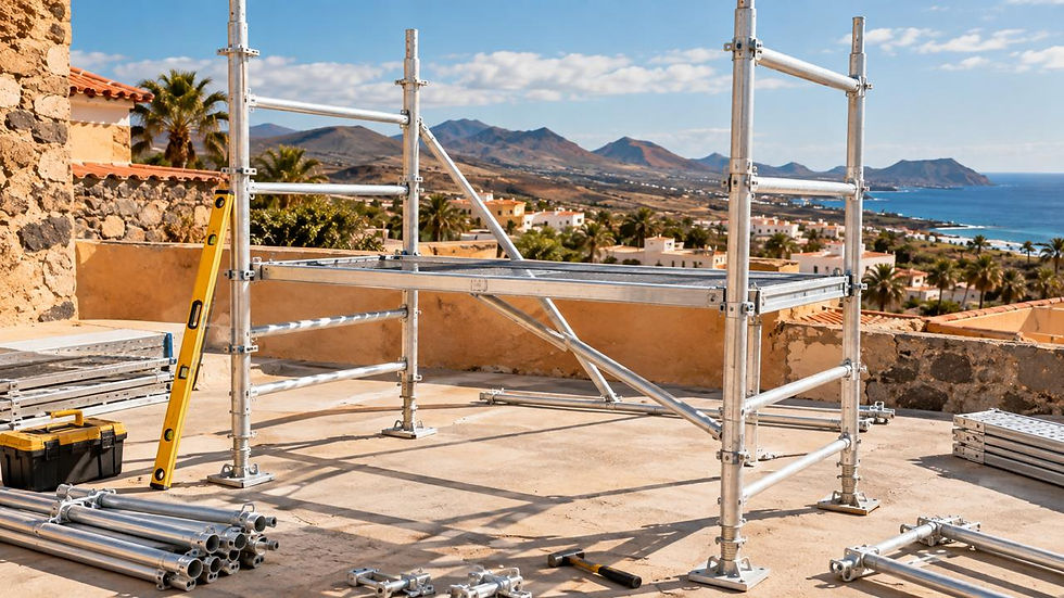 Cómo montar una torre de aluminio paso a paso y de forma segura