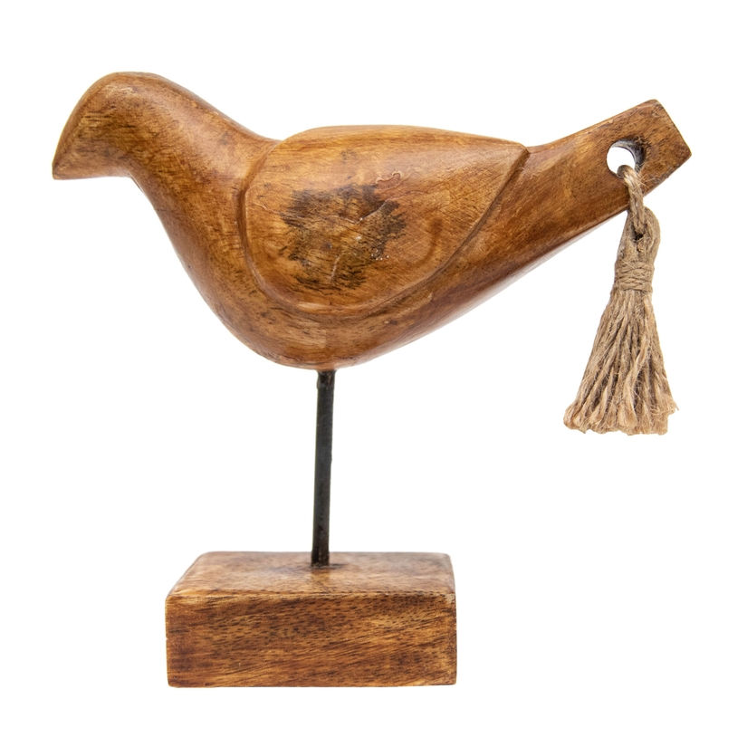 Decorative wooden bird