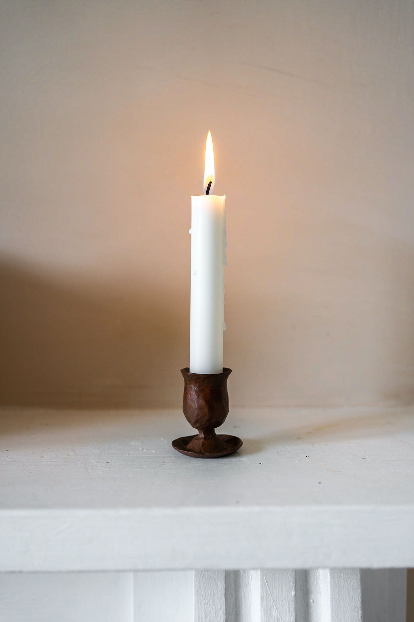 Forged small candle holder