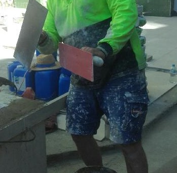 Meet Mick one of our foremen behind the "Great Walls of Cairns"
