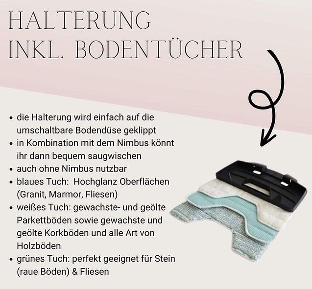 Halterung inkl. Bodentücher