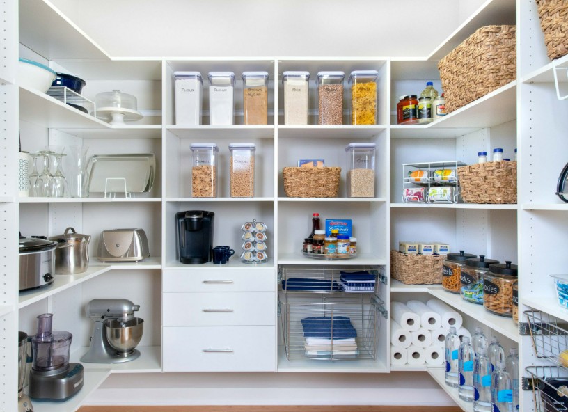 Organized and clutter-free pantry