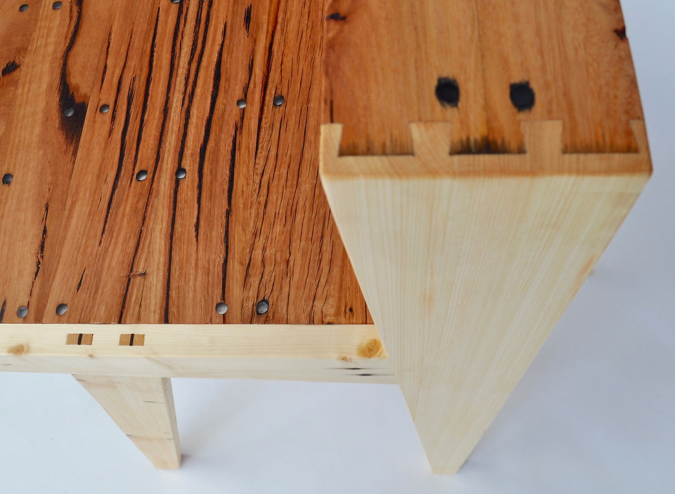 k desk recycled detail