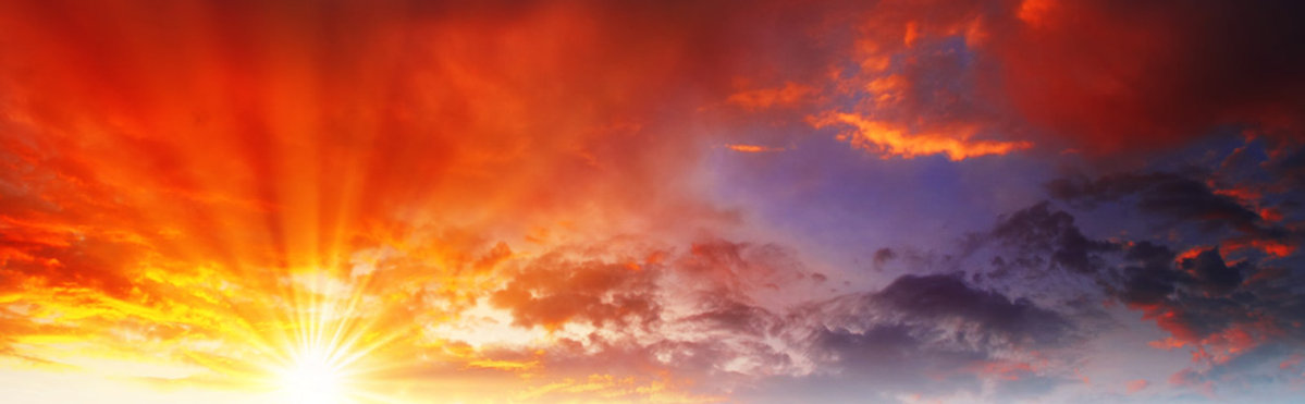 Snowy Mountain Sunset