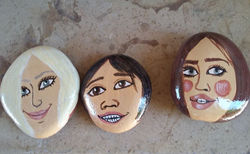 sea stones face painting