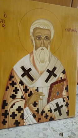 Saint Kyprianos byzantine icon